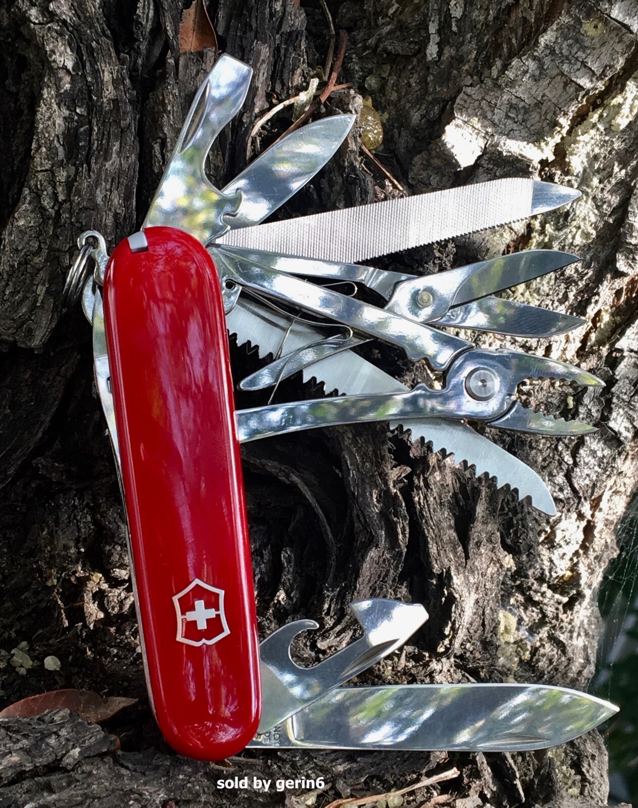 Victorinox Swiss Army Knife Red Handyman, Victorinox 53722, 24 Tools, New In Box
