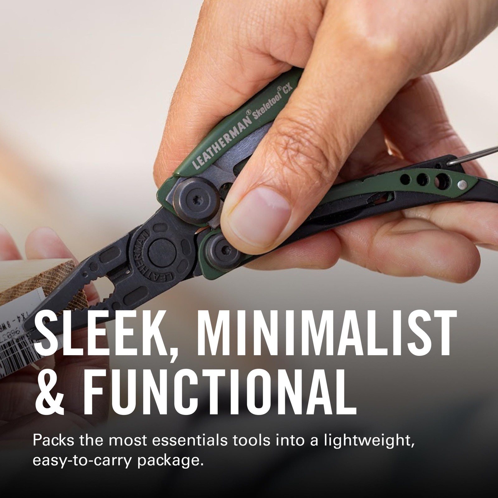 LEATHERMAN Skeletool 7-in-1 Lightweight EDC Multitool, Stainless Steel