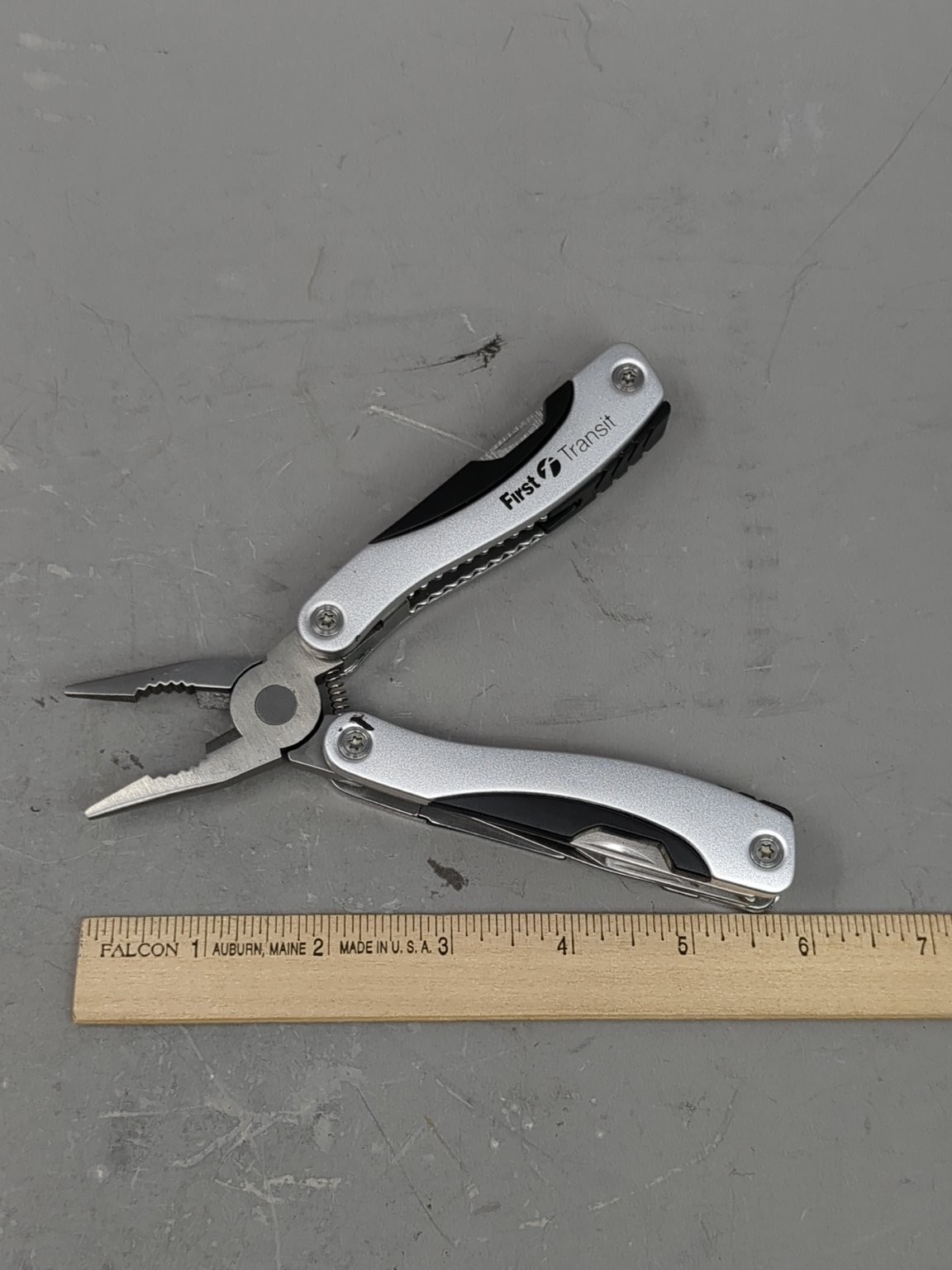 First Transit Multi-Tool Stainless Steel Pliers Knife Saw Screwdriver