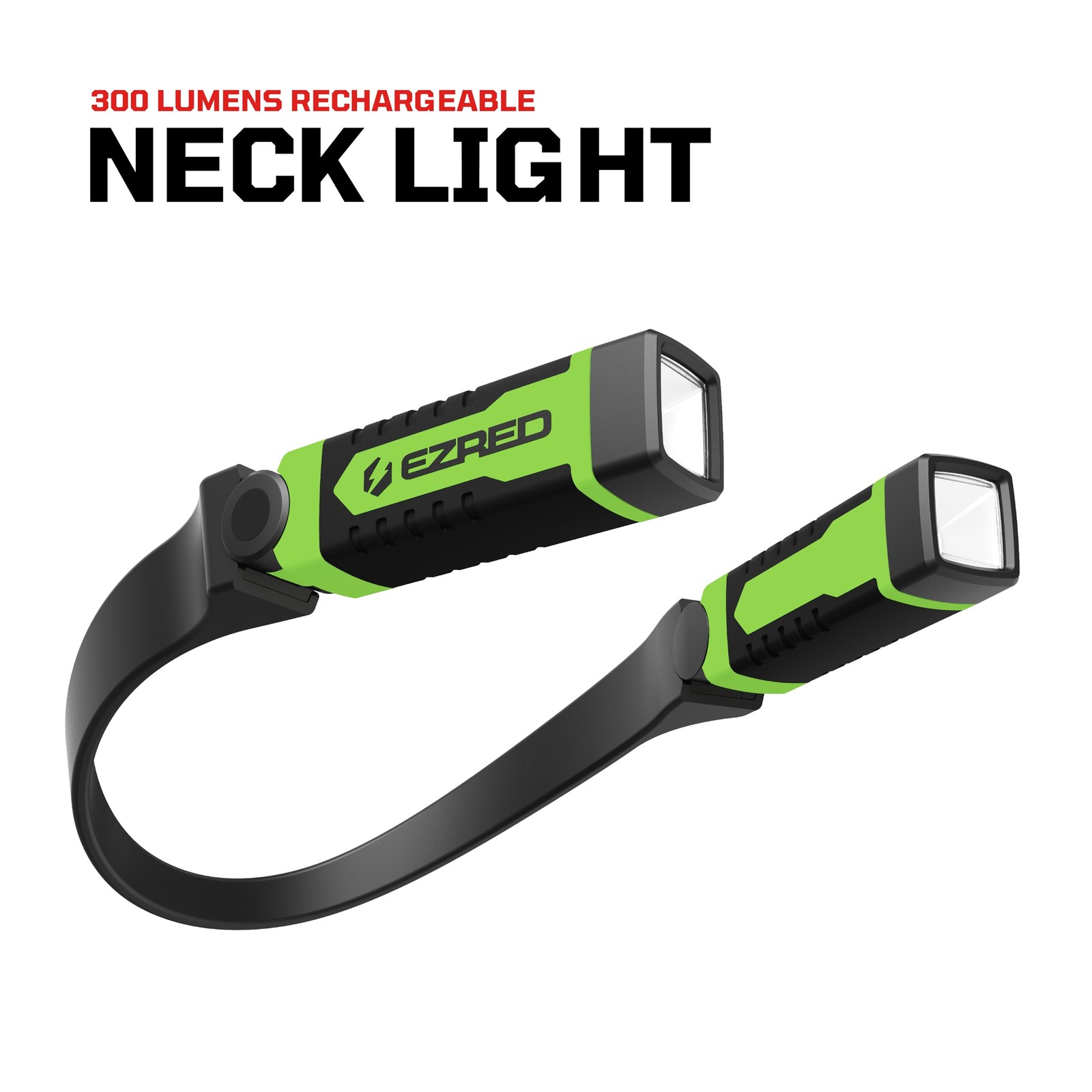 EZRED Anywear Rechargeable Neck Light for Hands-Free Lighting – NK15-GR Green…