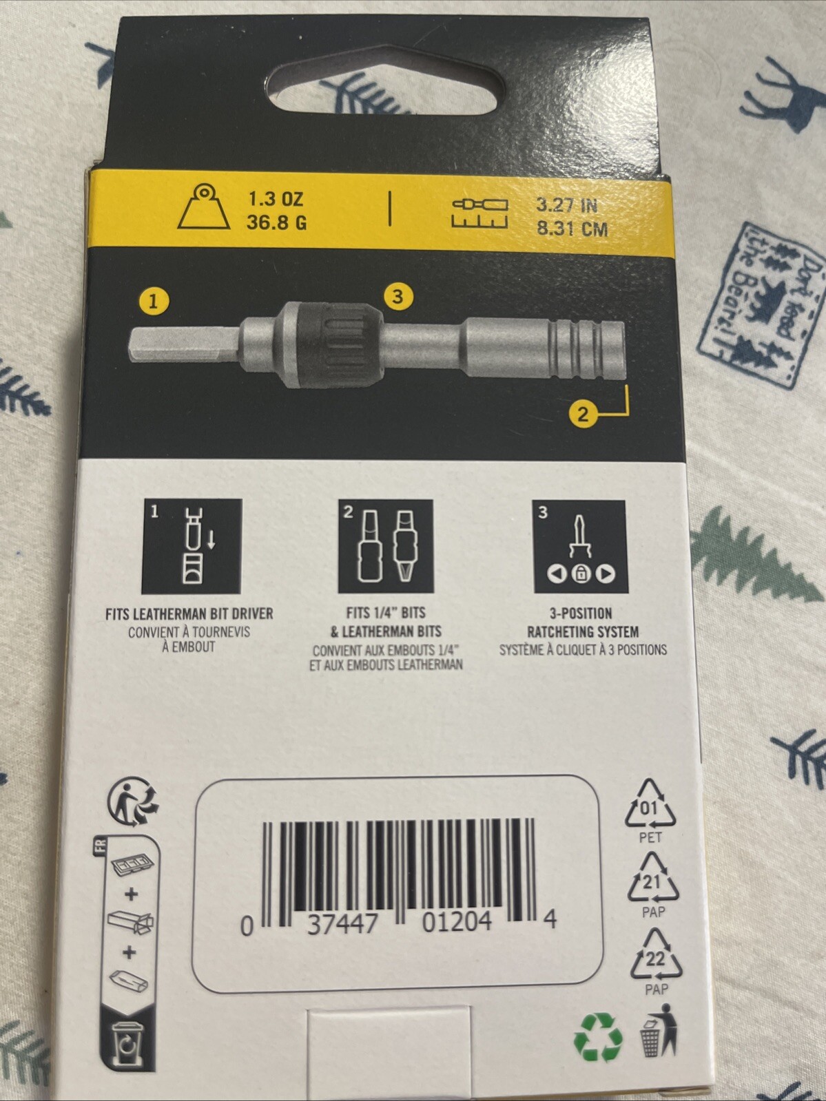 BRAND NEW IN BOX Leatherman Ratchet Driver 1/4 Hex Bit Model 931030