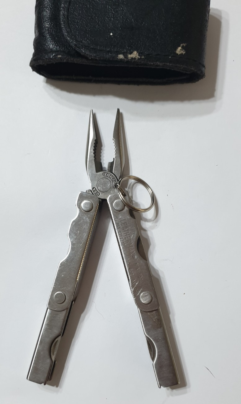 🔥🔥🔥 Leatherman Mini 1995 Rare Retired Multi Tool Keychain Fold to Full Size