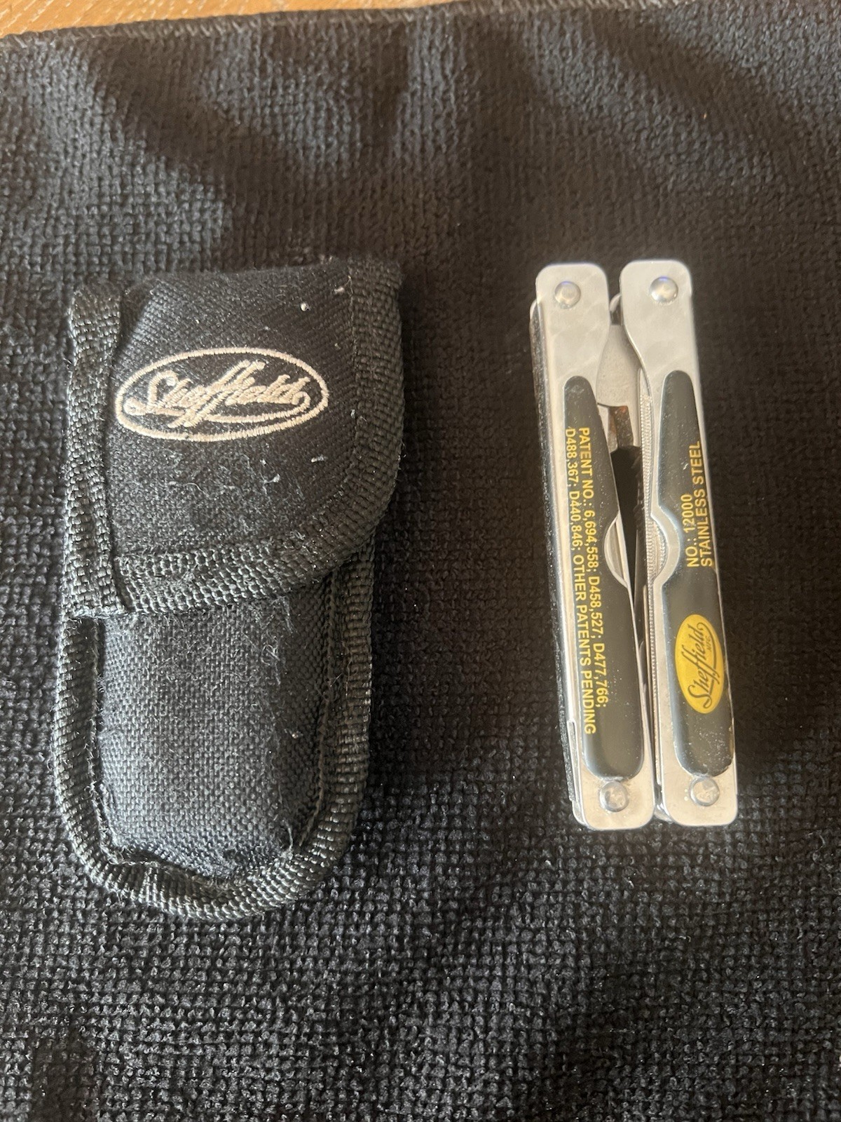 SHEFFIELD® No. 12000 Stainless Steel 15-in-1 Multi-Tool w/ Nylon Belt Pouch