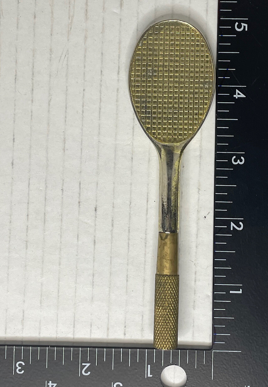 Vintage Consummate MP-49 Tennis Racquet Keychain Screwdriver Missing Bit & Chain