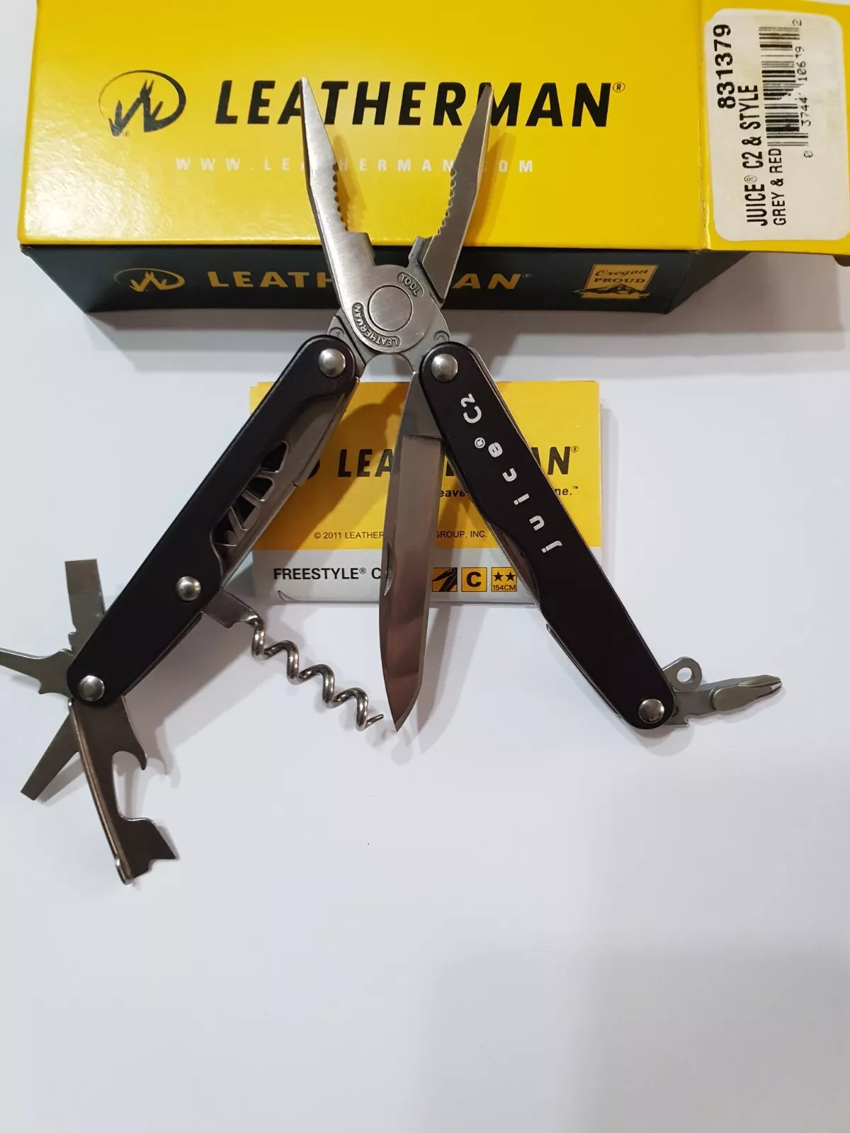 🔥🔥🔥 Leatherman Juice C2 Gray Gen1 Multi Tool New in Box Rare Retired