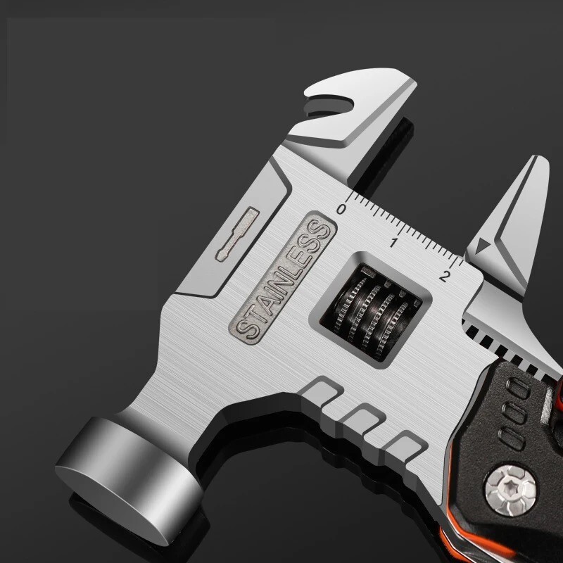 Best Gift Ultimate 18 in 1 Hammer Multitool–for Camping fixing screwdrivers saw