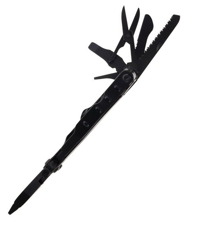 Schrade Tough Tool Multi-Tool Black Numerous Tools Black With Stainless Handles