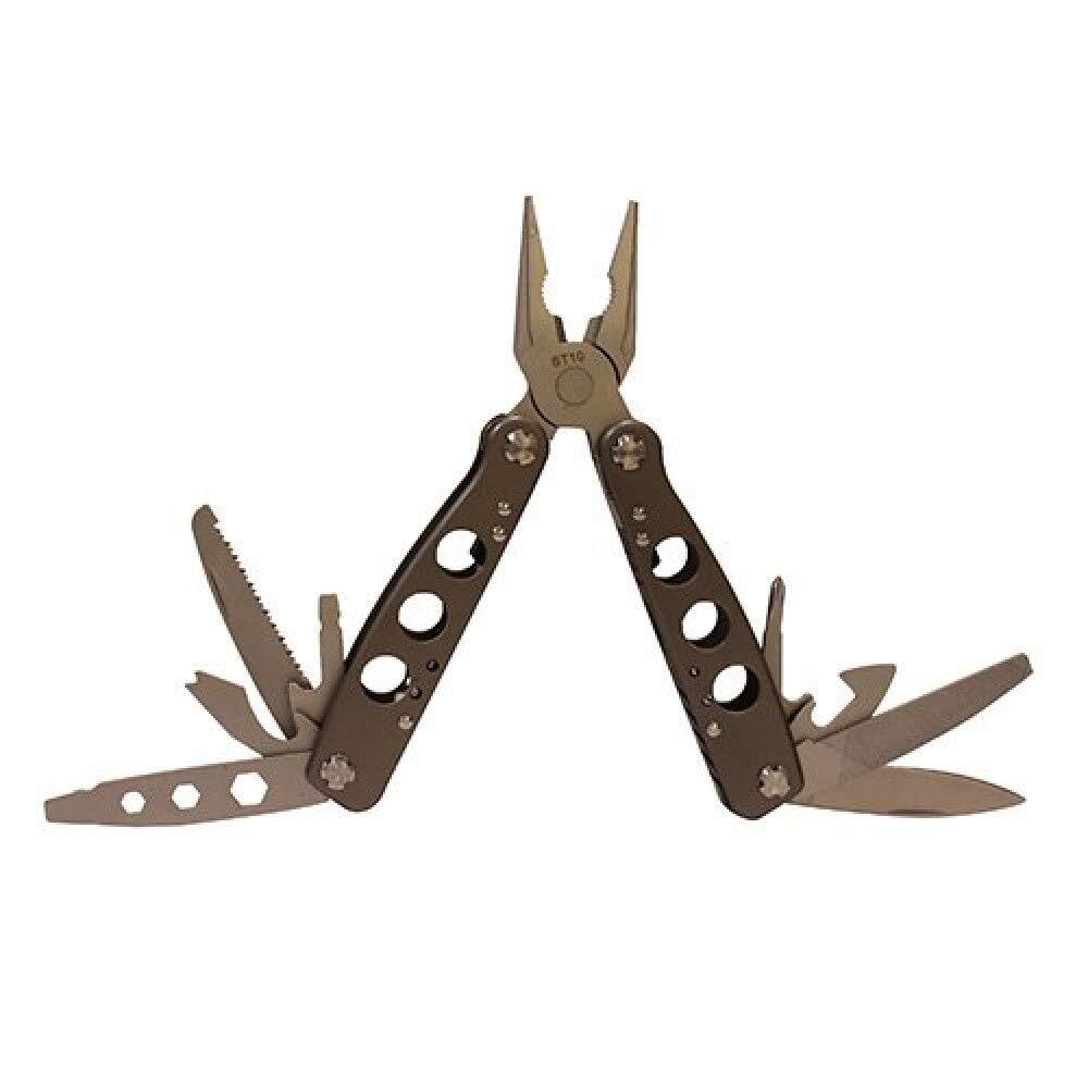 Schrade ST10 6.5in Stainless Steel 14 Piece Tough Multi-Tool with Bottle Opener,
