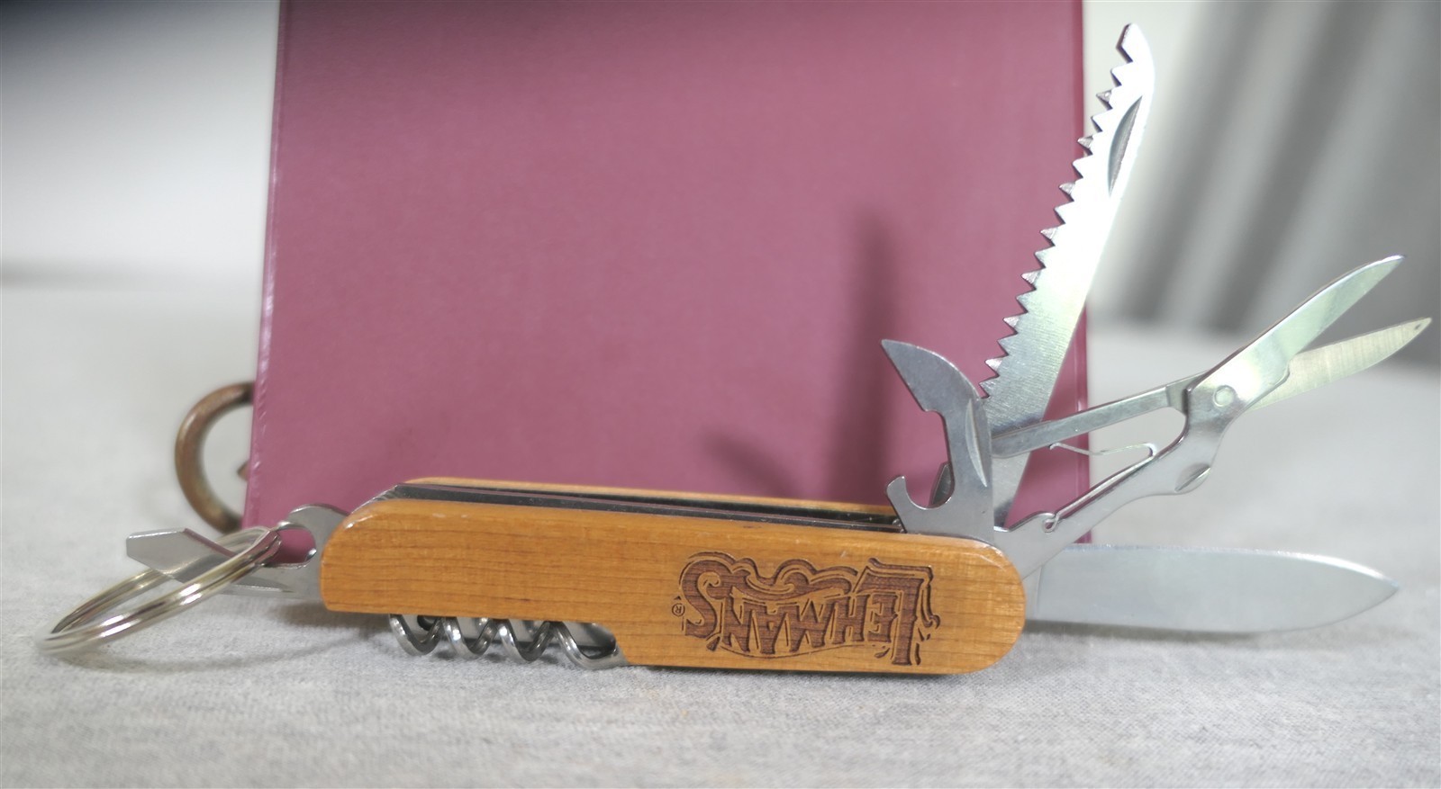 Lehman’s Wood & Steel Survival Multi-Tool 11-in-1 Pocket Knife Scissors Saw 3.5″