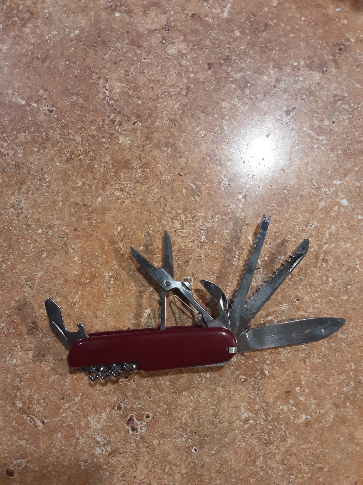 Swiss Style Army Knife Multi Function Pocket Knife New in Box RED