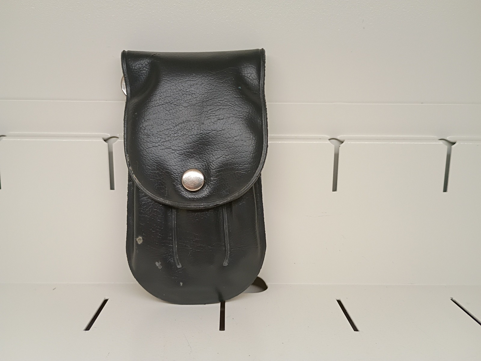 Vintage Black Leather Bartender Pouch Holster w/ Bottle Opener Can Opener Knife