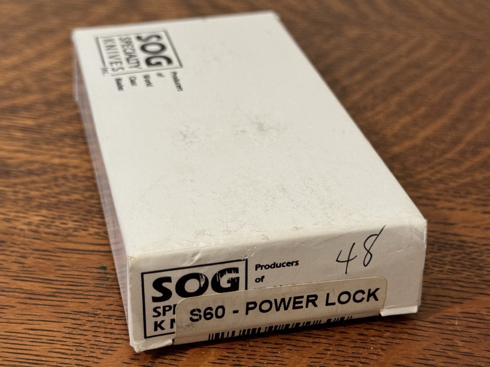 VINTAGE EARLY SOG POWER LOCK S60 UNUSED IN BOX/CASE MULTI TOOL KNIFE LYNNWOOD WA