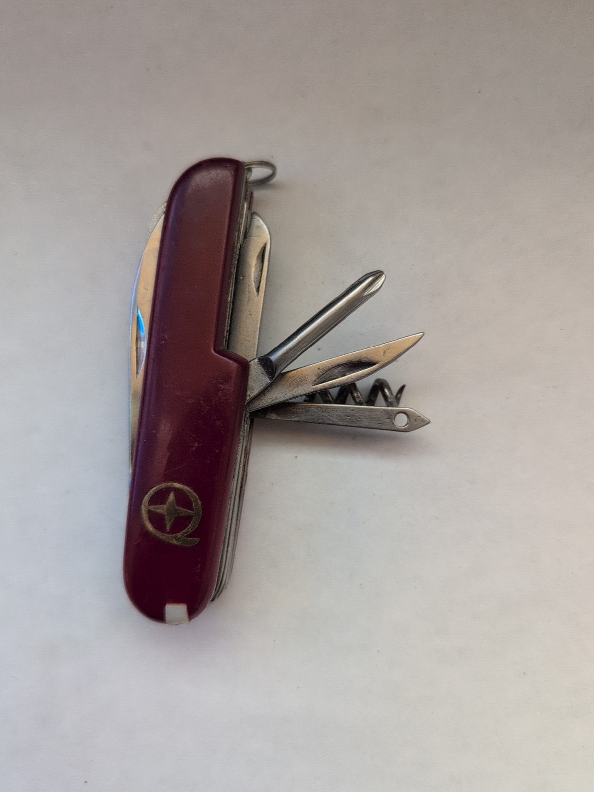 -Swiss Army Style Red Utility Pocket Knife Multi Tool China Stainless SteelBlade