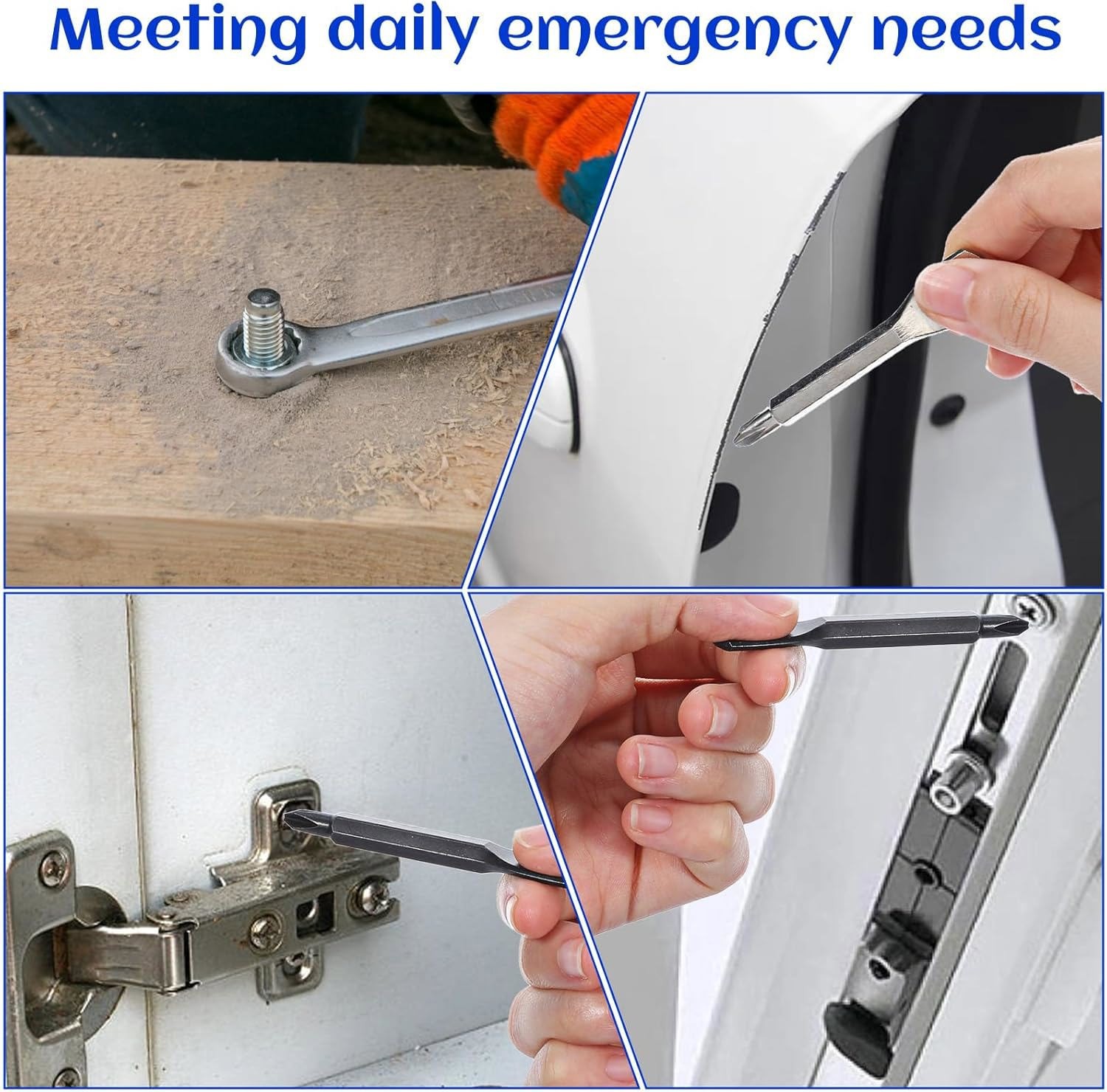 20Pcs Portable EDC Keychain Mini Screwdrivers Pocket Outdoor Multifunction Tools