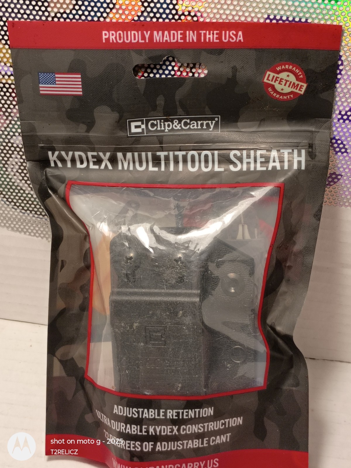 Clip & Carry Kydex Multitool Sheath Fits Leatherman: Wingman,Sidekick,Rebar,Rev