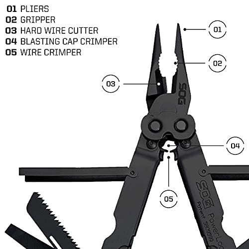 Powerlock Multi-tool- Compound Leverage Technology With Eod Crimper Device,