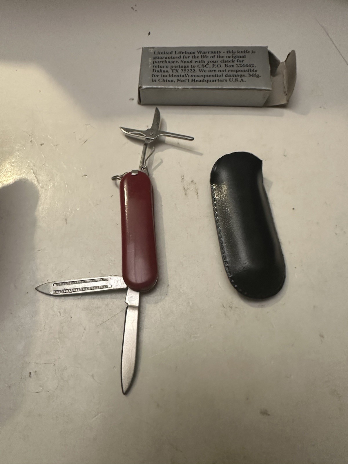 ROYAL CREST Pocket Knife, Stainless Steel #SKA62P with scissors, tweezers/DWK150