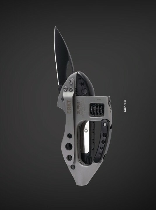 NEW”CRKT GUPPIE MULTI TOOL,Carabiner,Adjustable wrench knifeLEDlight Screwdriver