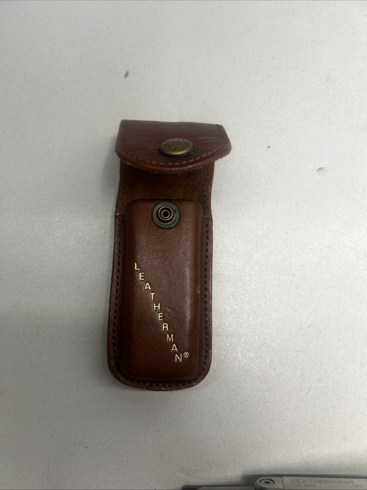 Original Leatherman Wave Multi-tool Leather Sheath Slightly Used 17 Tools