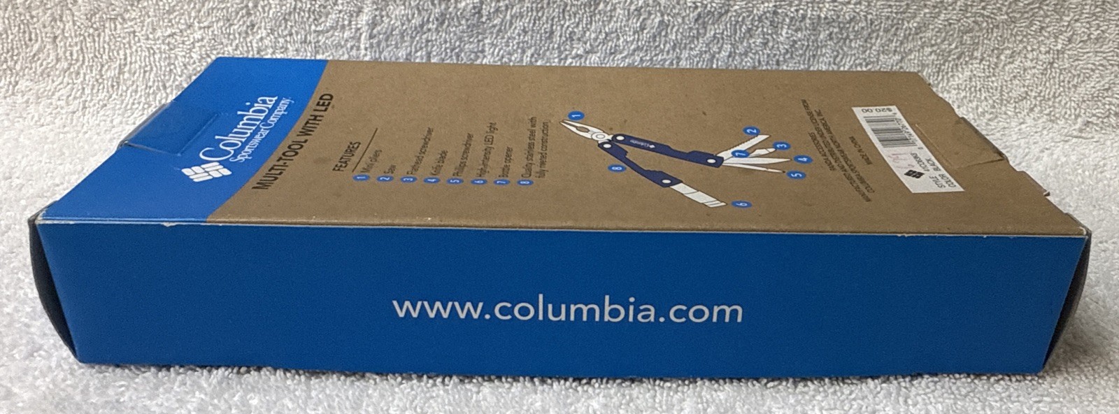 Columbia 10-Function Tool- Knife, Scissors, LED Light #BX16