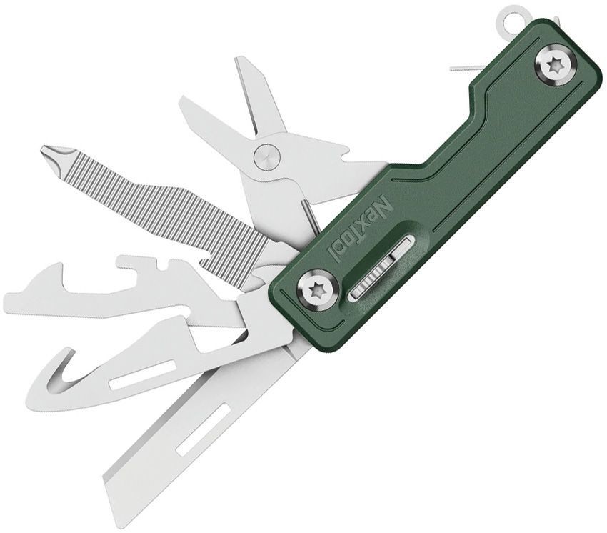 NexTool Multi Functional Knife Essential Integrated Tools With Green ABS Handles