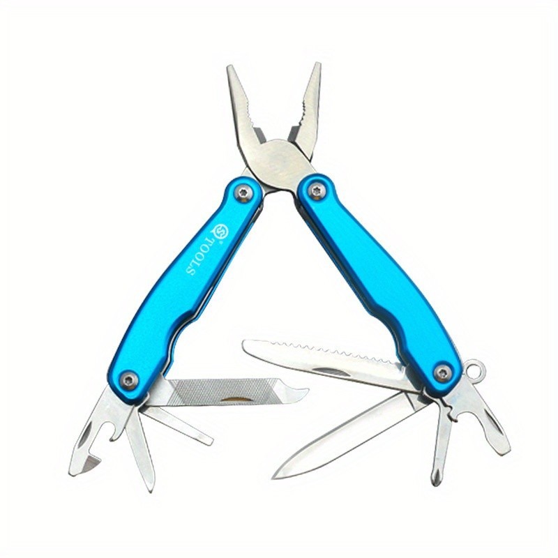 Portable Camping Pocket Size Multitool Stainless Steel With Pliers Saw