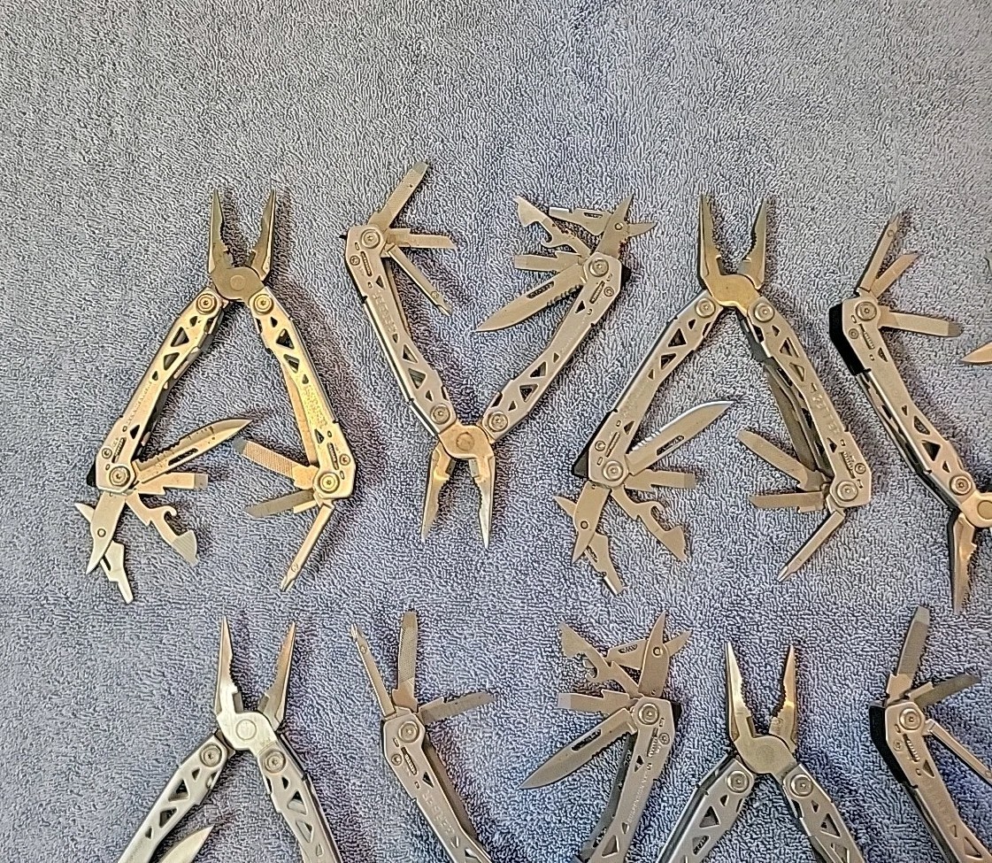 Gerber Suspension NXT Multi Tools – LOT OF 12 – Pliers, Scissors, Knife, File