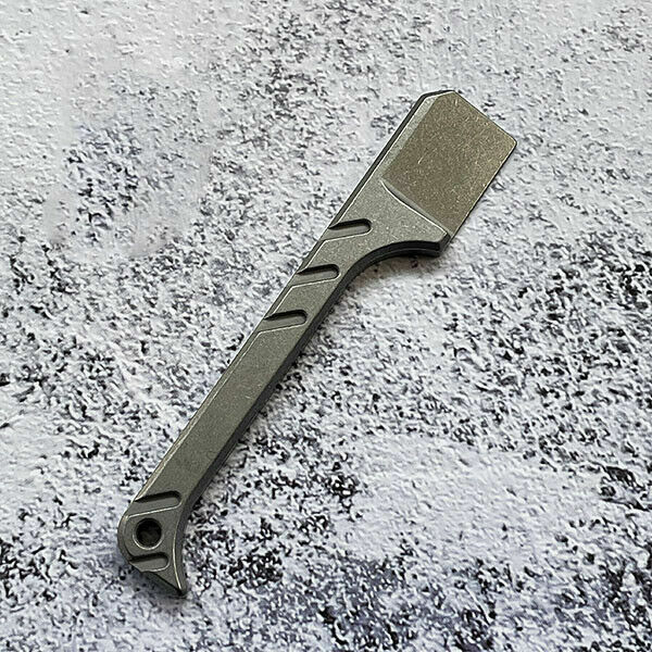 Titanium Crowbar Pry Bar Screwdriver Keychain Pendants EDC Multi-Function Tool