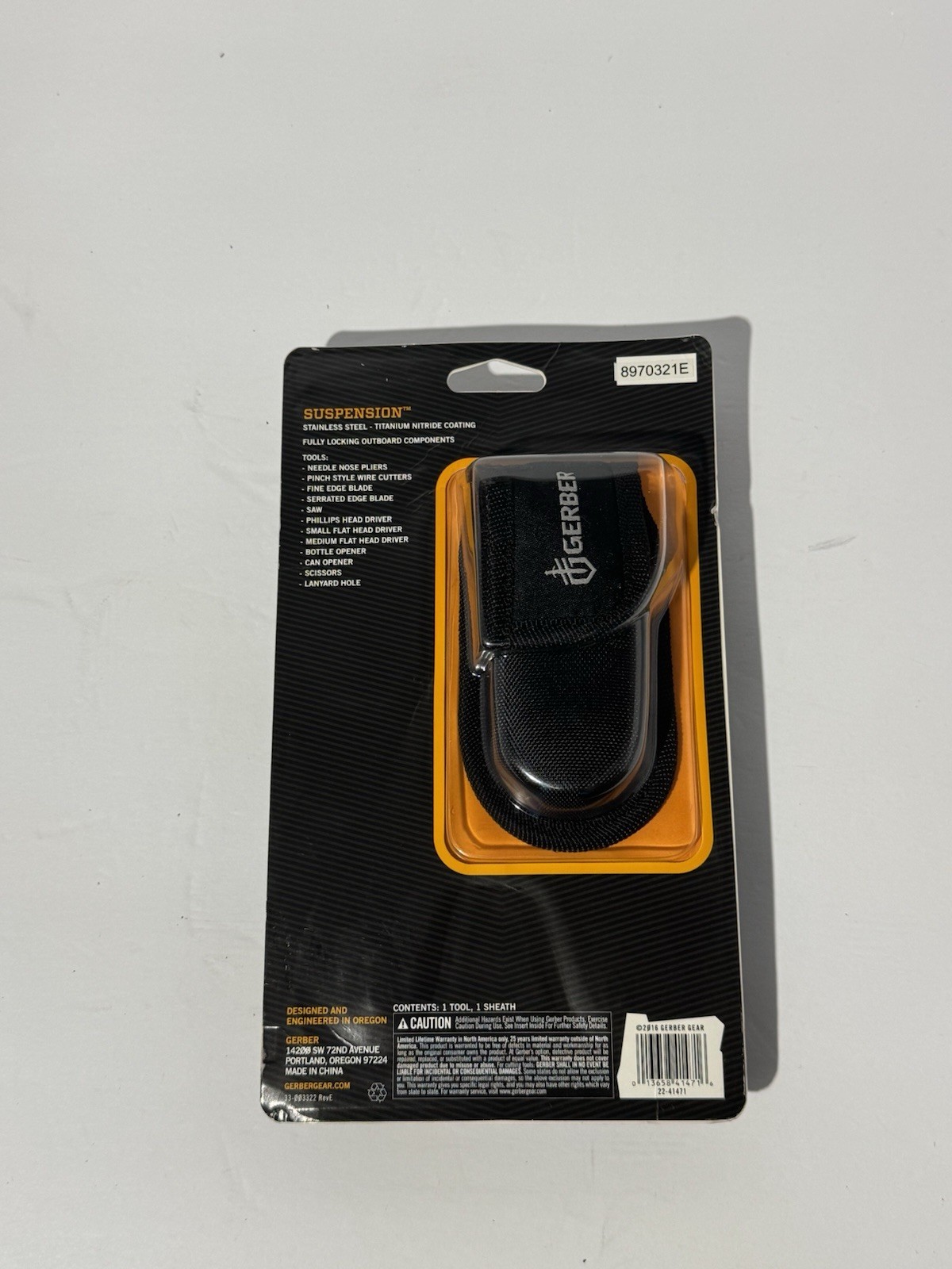 Gerber Suspension Multi Tool 12-in-1 Pliers Knife Set w/ Sheath NEW Sealed 💛