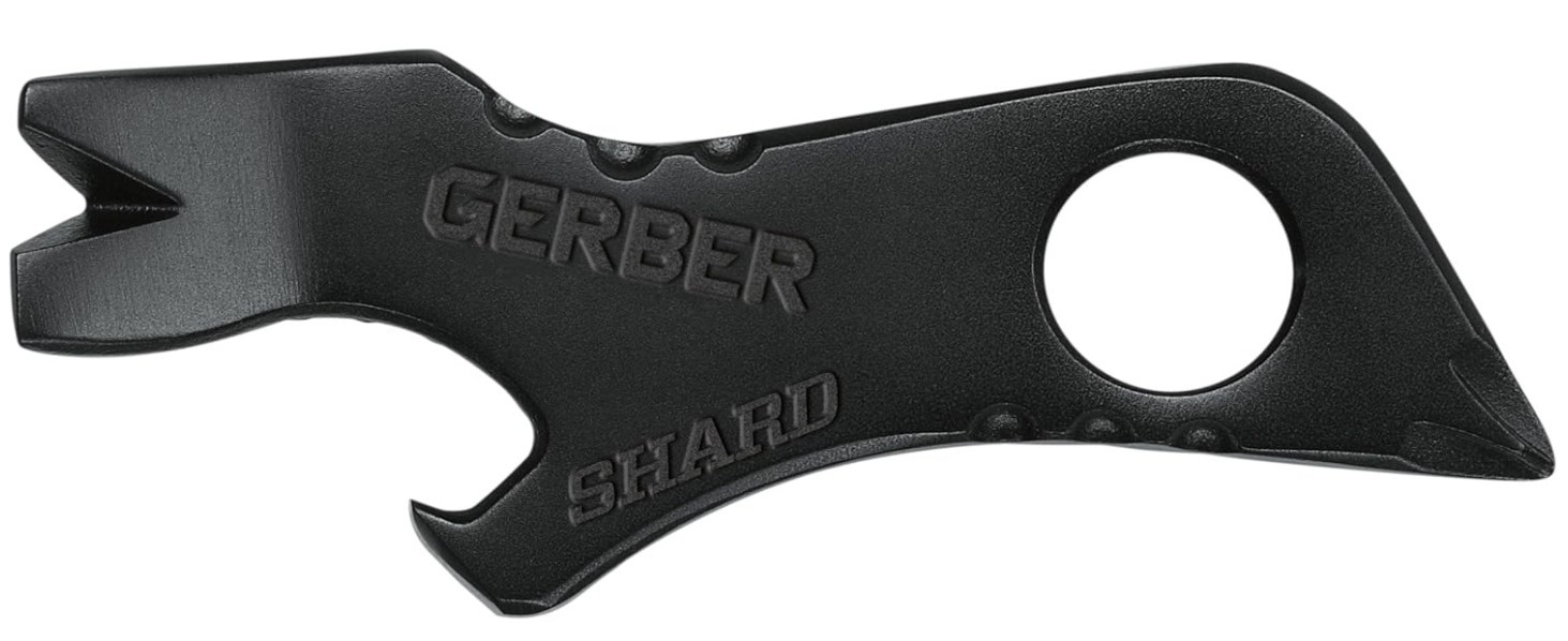 Gerber Gear Shard Black Keychain – Multitool Bottle Opener, Wire Stripper