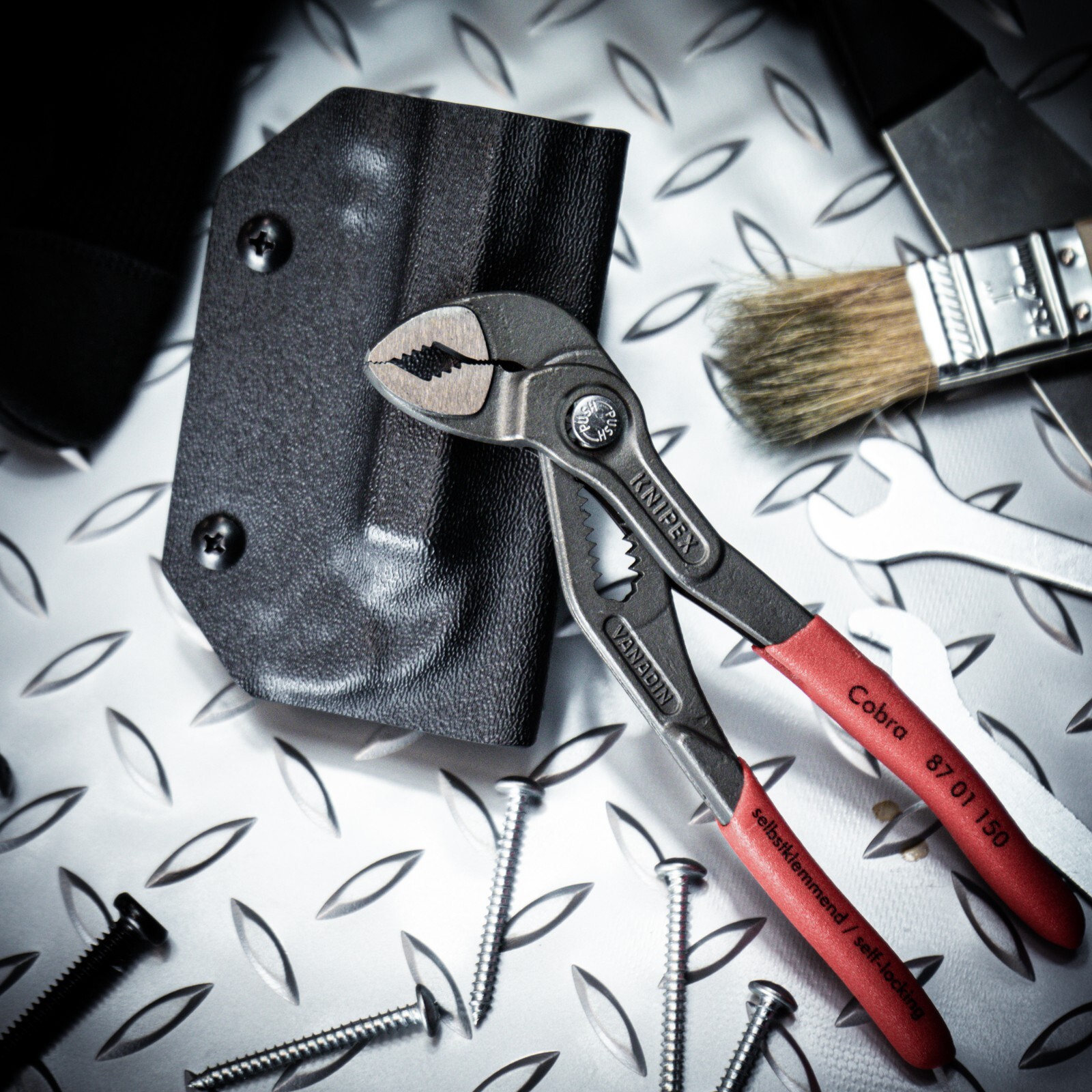 Clip & Carry Kydex Multitool Sheath for the Knipex 6″ Cobra Pliers – USA Made