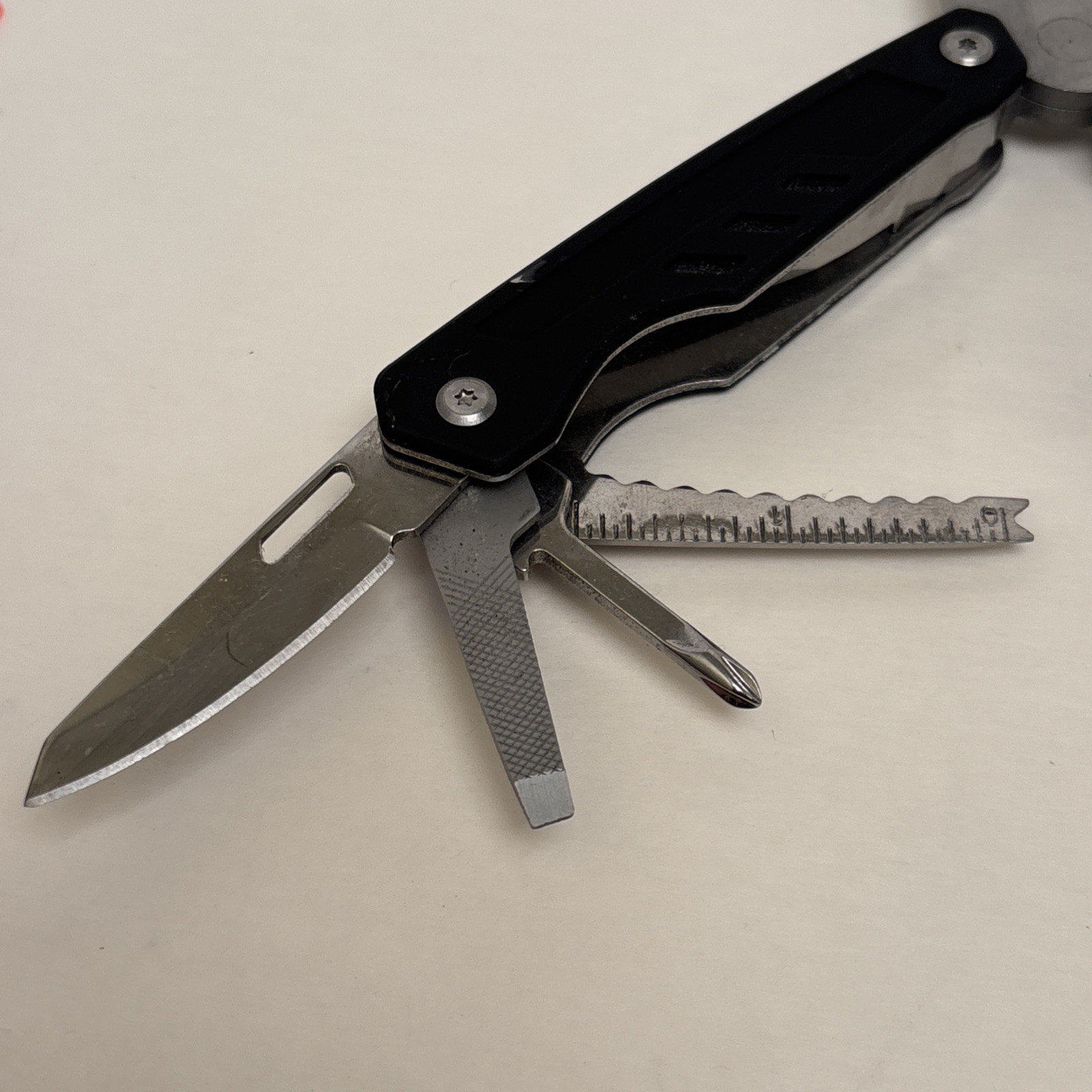 Multi Tool Pliers Ozark Trail Wire Cutter, Saw, Knife Black Survival Hunt Camp