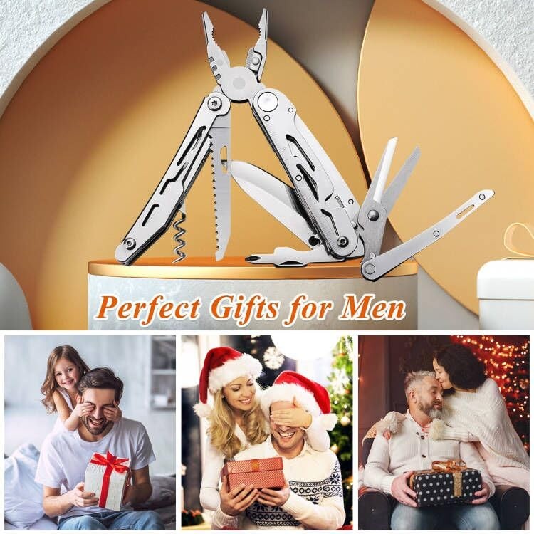 Multitool Folding Pocket Knife Gifts for Men Dad 18 in 1 Campin…