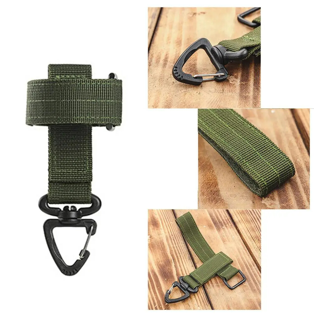 Outdoor Camping Glove Strap Hiking Nylon Ribbon Keychain Tacticals Triangle tool