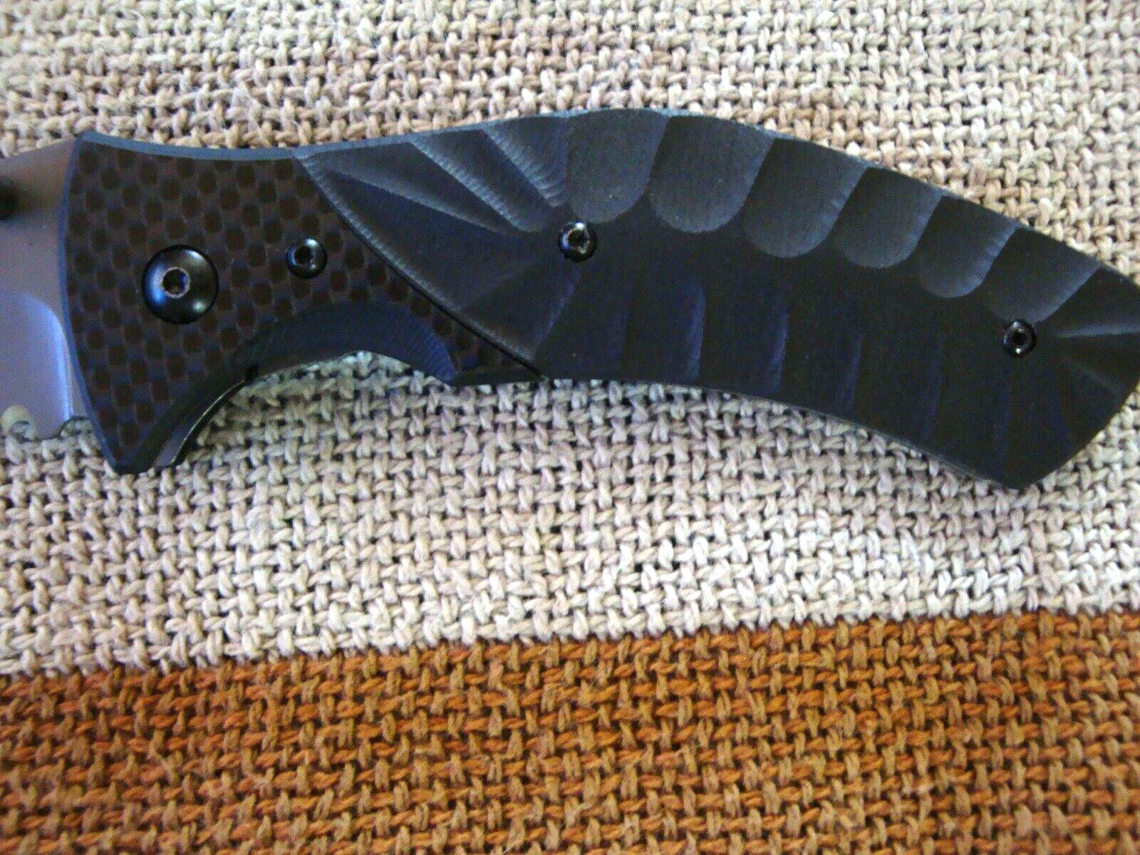 NEW – Browning -folding knife -SS- steel – titanium finished blade – G 10 handle