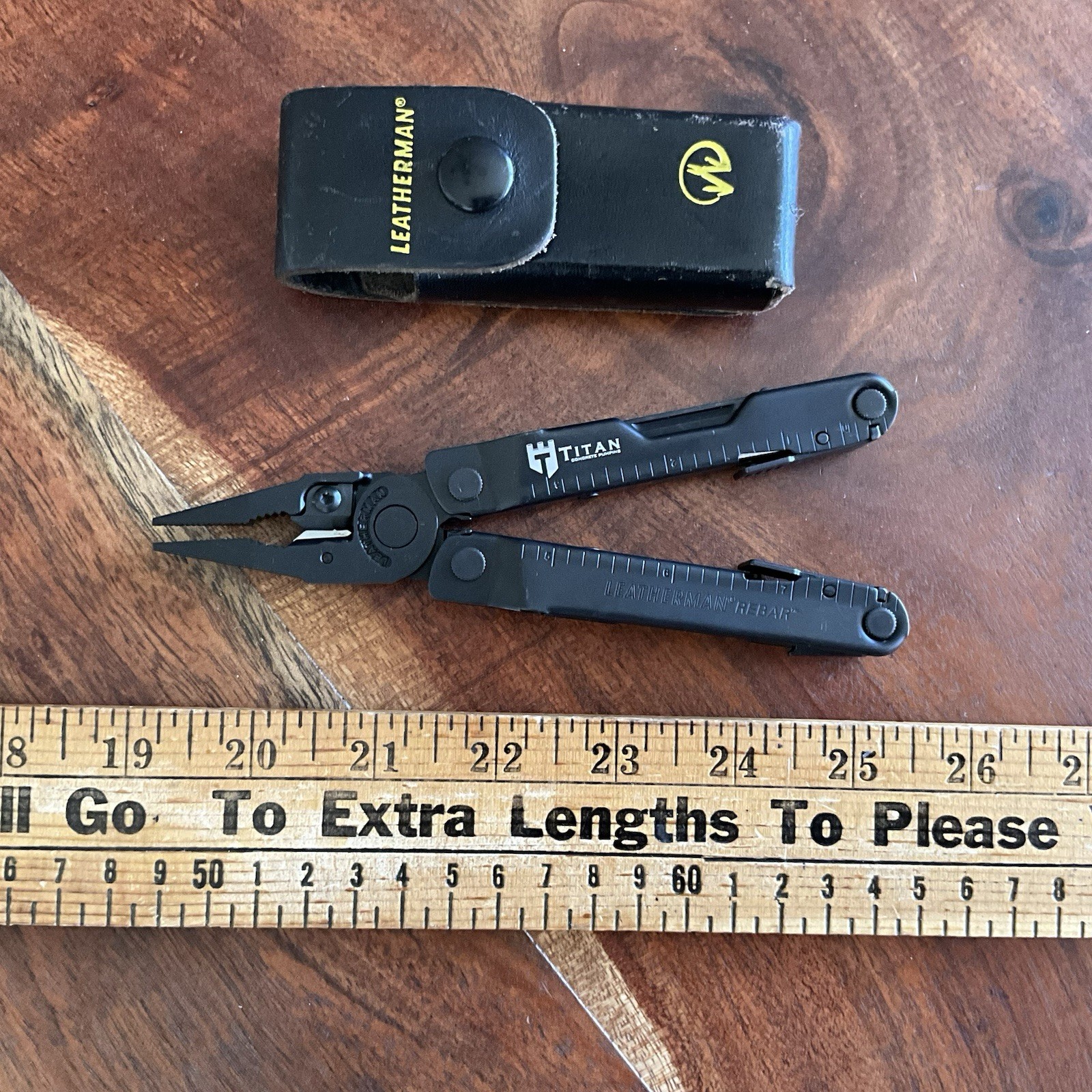 Leatherman Rebar Multi-Tool Black Oxide With Leather Sheath Fantastic Mint A+