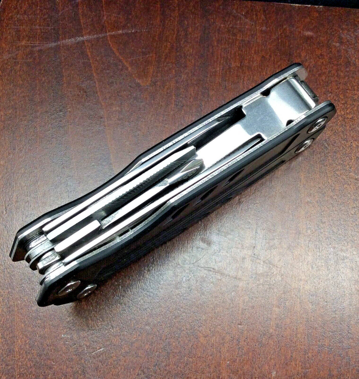 Ozark Trail Multi Tool Stainless Pliers Saw Knife Screwdrivers Openers W/Sheath
