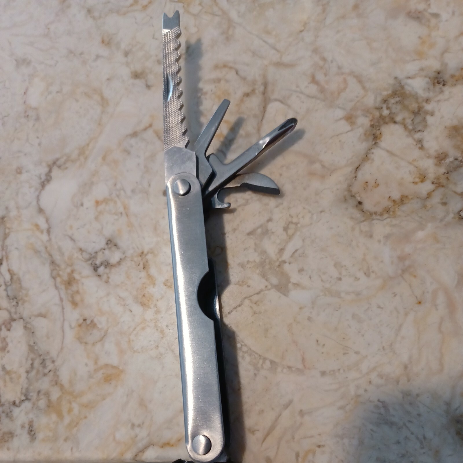 Stainless Steel Ohio Forge Multi Tool Pocket Knife w/ Pliers etc and Carry Case