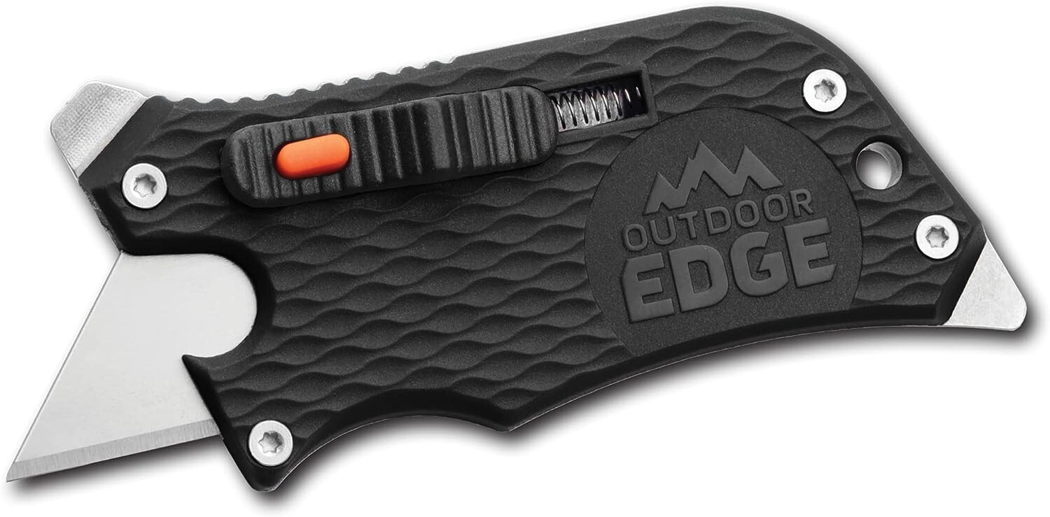 Compact Utility Knife Multitool with Replaceable Razor Blade and Pocket Clip