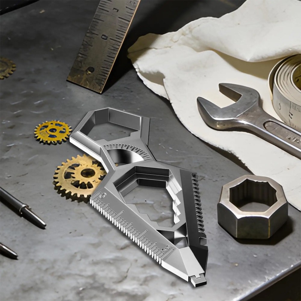 Portable Heavy Duty EDC Metal Keychain Multi-Tool Bottle Opener Men’s Gift