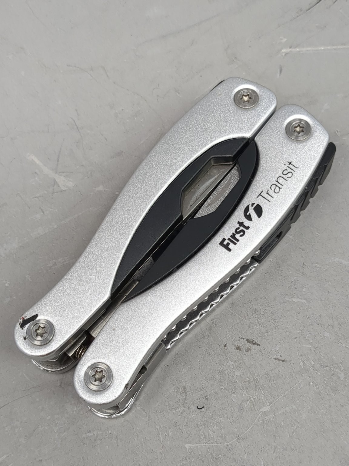 First Transit Multi-Tool Stainless Steel Pliers Knife Saw Screwdriver
