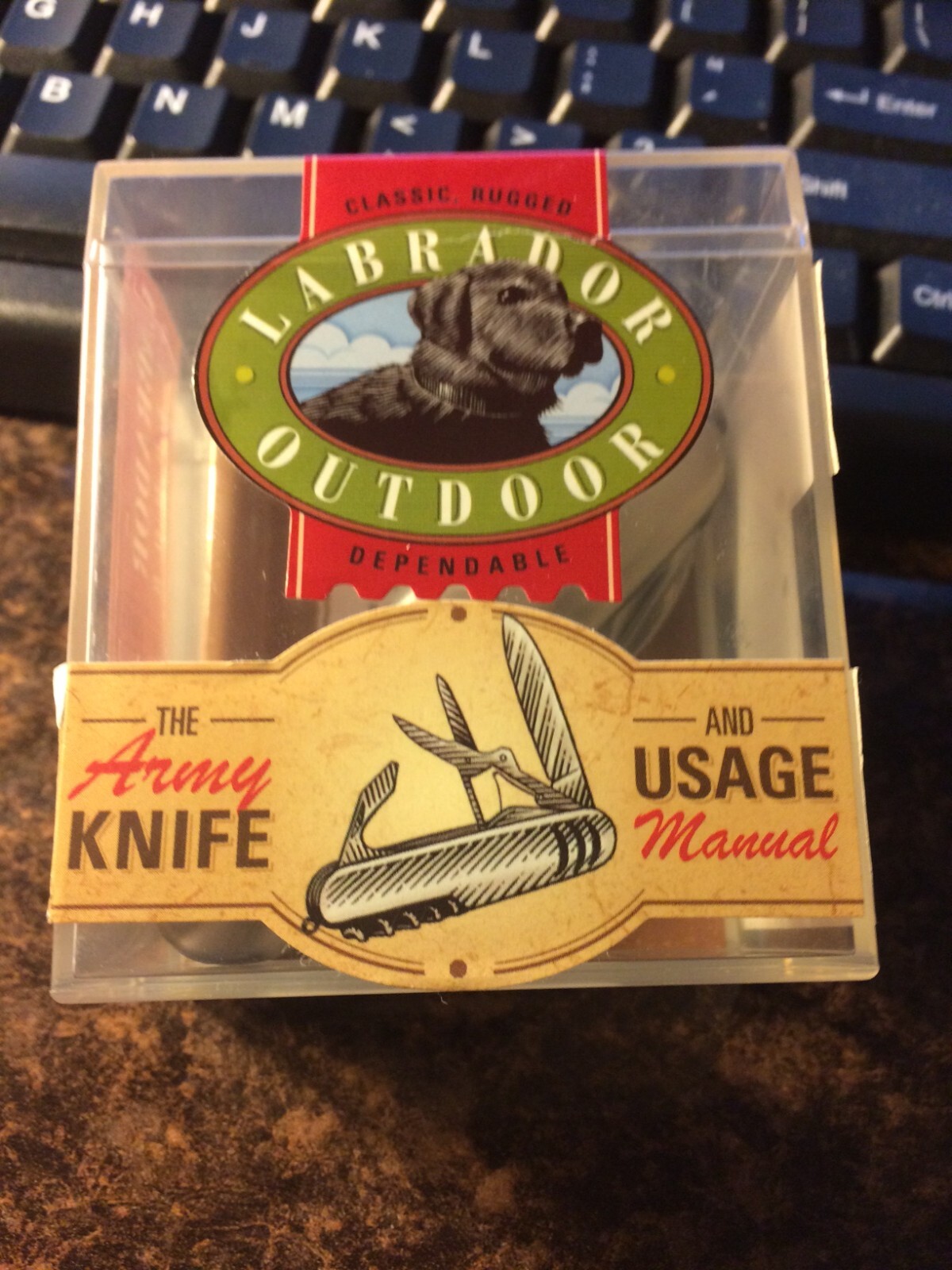 Clearance Labrador Outdoor The Army Knife and Usage Manual Swiss Army Knife