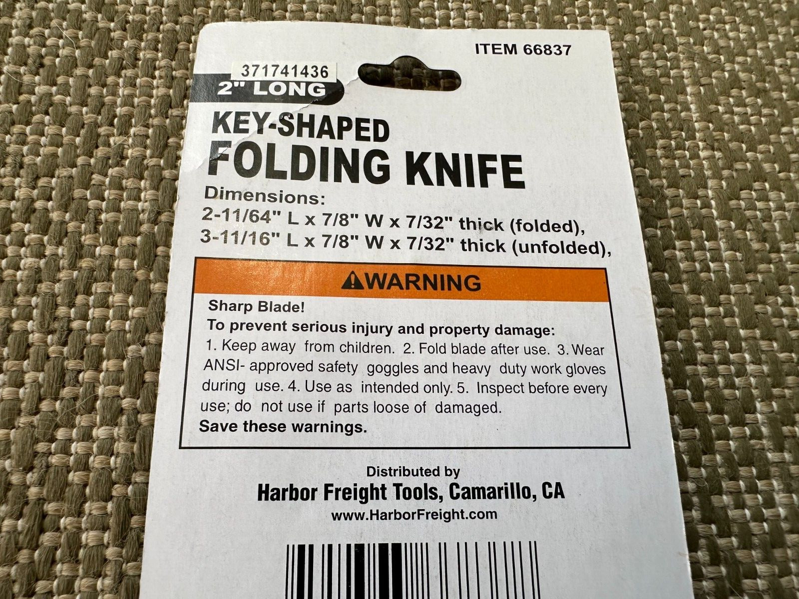 NEW! PORTABLE FOLDING UTILITY KEY SHAPED 2 INCH POCKET KNIFE KEYCHAIN LOT OF 6