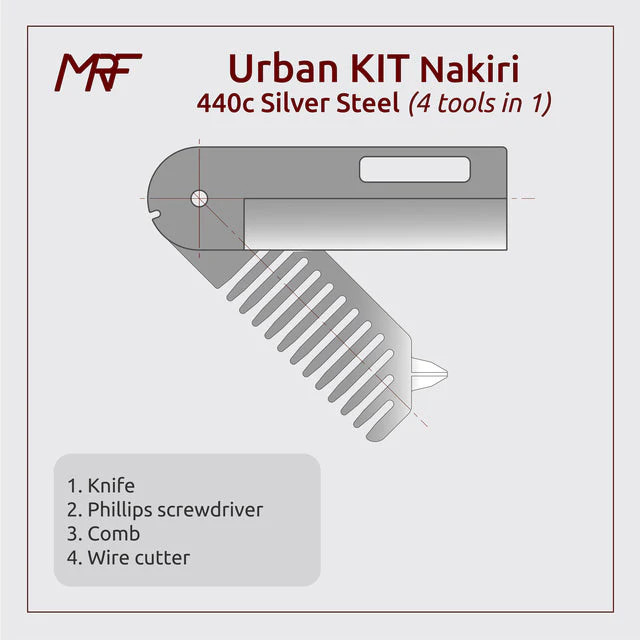 MRF Universal 4.0 TOOL KIT Urban KIT NakiriNatural Titanium 4 tools in 1