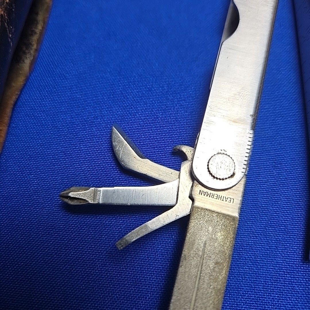 Leatherman PST II 2 Multi Tool Vintage Knife Folding Leather Case
