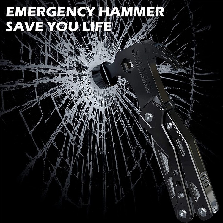 Heavy Duty 14-in-1 Multitool for Hiking, Fishing, DIY Projects – Stainless Steel