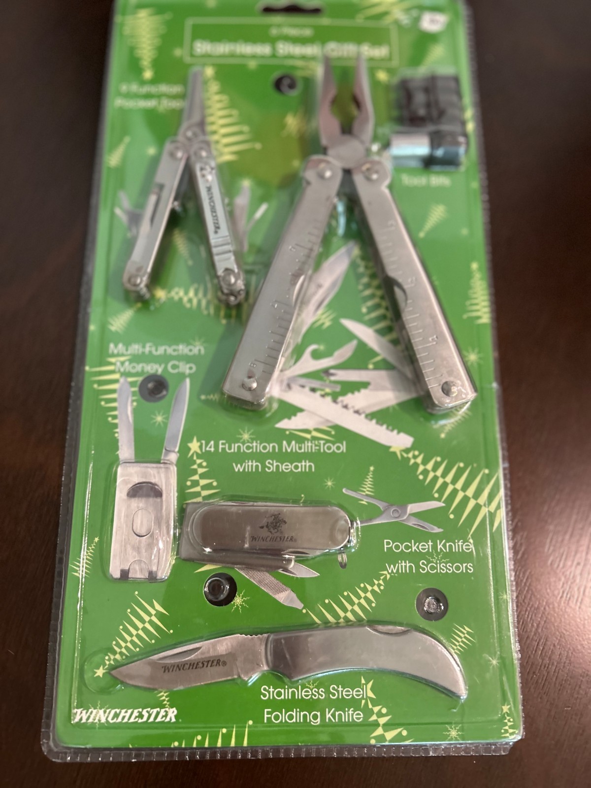 Winchester New 6 Piece Stainless Steel Gift Set Multi Tool