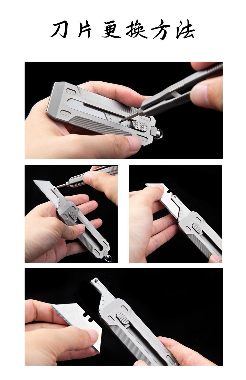 EDC Titanium Alloy Pocket Tools Unpacking Camping Portable Outdoor Multi-Tools
