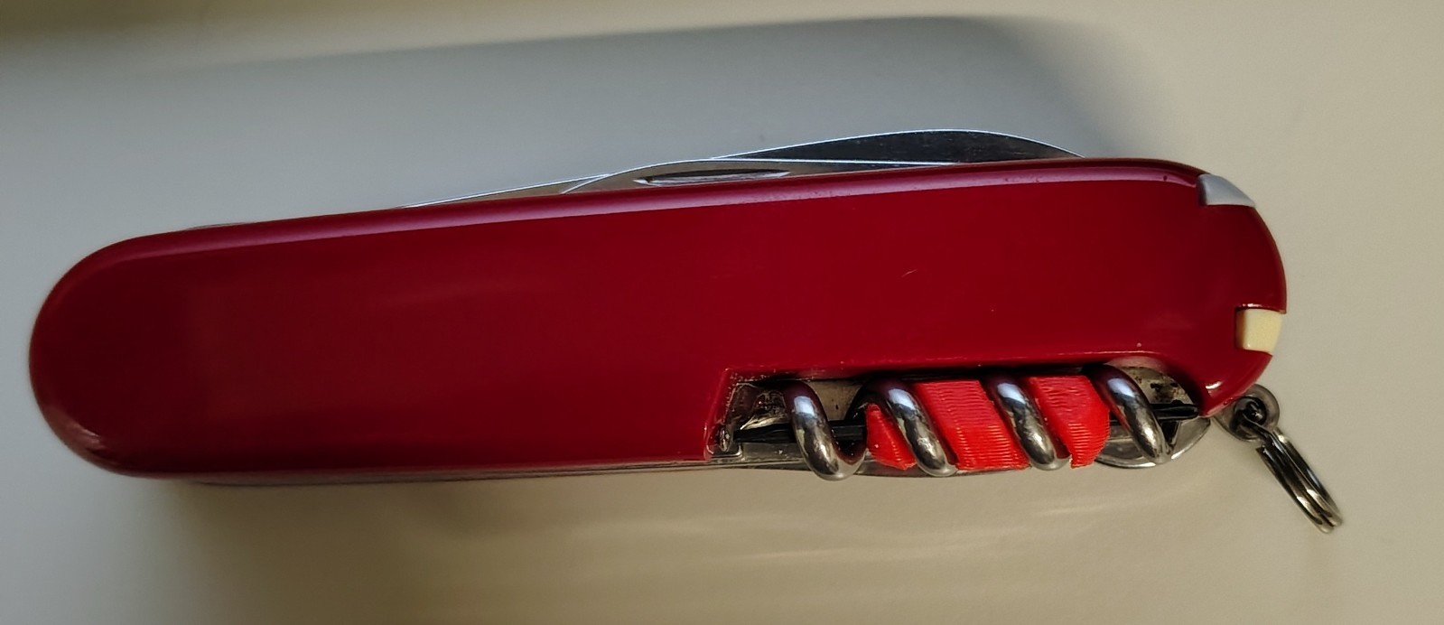 Victorinox corkscrew eyeglass screwdriver tool. One side flat other side Phillip