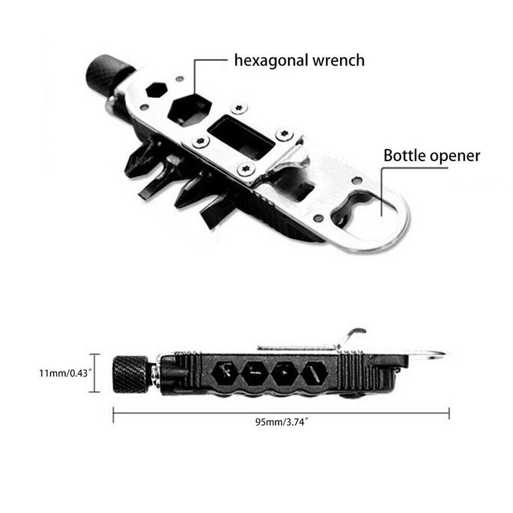 Multifunctional Mini Screwdriver EDC Keychain Portable Steel Repair Tool